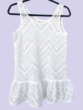 Milly chevron microdot mini dress